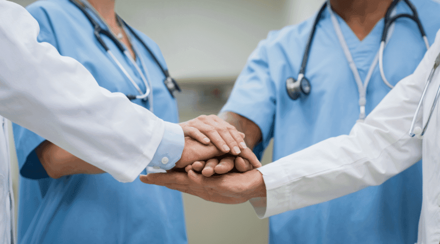 Healthcare professionals working together - Our Mission in Action