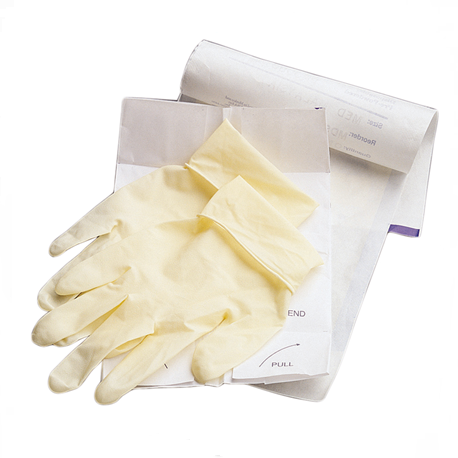 Blossom Latex Sterile Surgical Gloves Powdered, Size 6.5