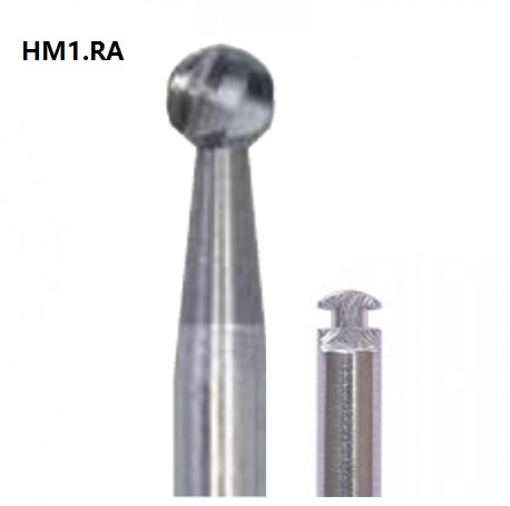 Carbide Bur Slow speed, Round (HM1.RA.012), 5 pcs/pack