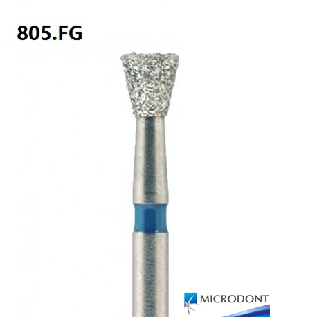 Microdont Diamond Inverted Cone Bur,FG 009, 10pieces/pack, (805.FG)