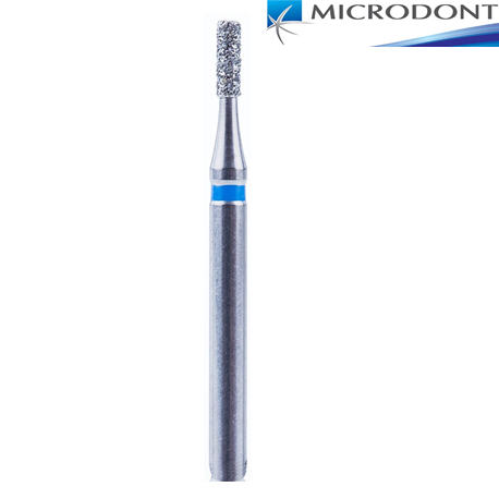 Microdont Diamond Cylindrical Flat End Bur,Regular Grit,small head, 1090.FG.008, 10pieces/pack