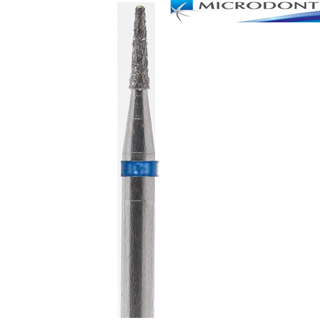 Microdont Diamond Cone Flat End Bur,Regular Grit, 1063.FG.012, 10pieces/pack