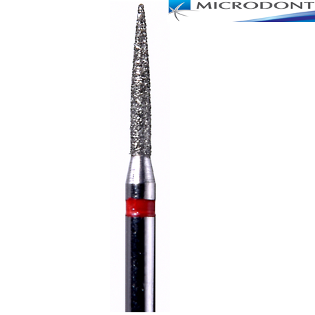 Microdont Diamond Bur Cone Flame End,Fine, 3195F.FG.016, 10pieces/pack