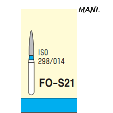 MANI Diamond Bur Flame Shaped FO-S21 (5pcs/pack)