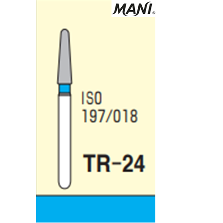 MANI Diamond Bur Tapered Round TR-24(5pcs/pack) 