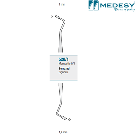 Medesy Filling Instrument Marquette 0/1 Serrated #528/1