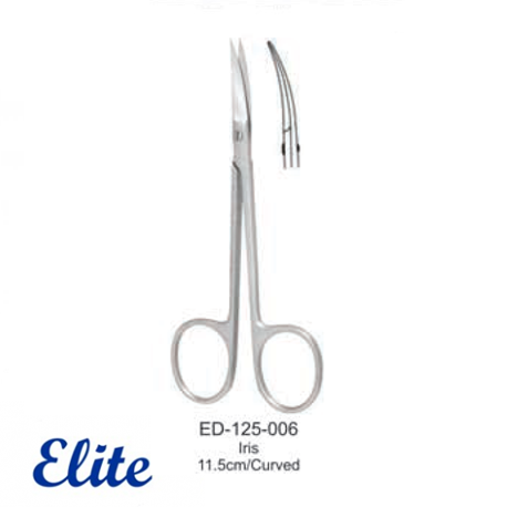 Elite Iris Scissor 11.5 cm, Curved