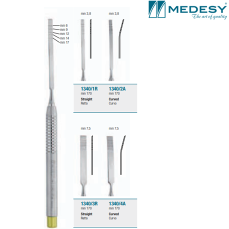 Medesy Bone Chisel mm3.8 Curved #1340/2A