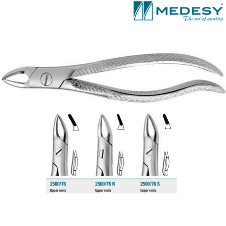 Medesy Upper Root Extraction Forceps 2500/76-N