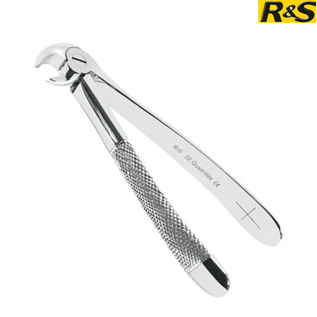 R&S Lower molar tooth extraction forceps no.22