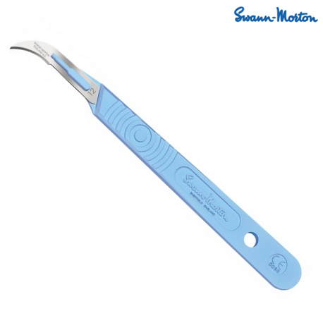Swann Morton Surgical Disposable Scalpel Sterile Blade, #SS-12 (10pcs/box)