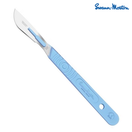 Swann Morton Surgical Disposable Scalpel Sterile Blade, #SS-22 (10pcs/box)