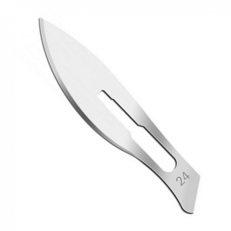 B. Braun Carbon Steel Sterile Surgical Blade, Size 24 (100pcs/box)