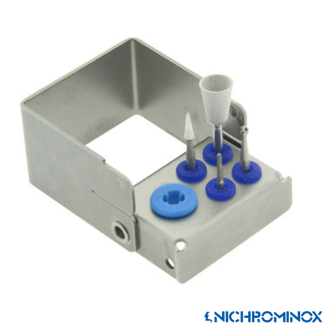Nichrominox Multi Plug'in Bur holder for 4 burs and 1 Scaling tip