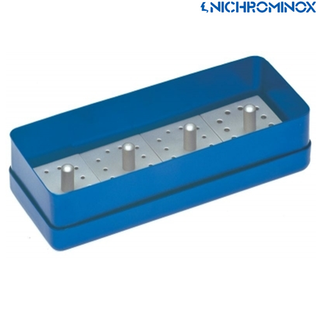 Nichrominox 12 holes 4 Bur blocks with 1 Aluminium box