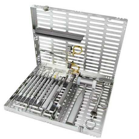 Hu-Friedy Cassette for Sinus Lift procedures, Hu-Friedy Cassette for 12 Instruments (Large Signature Series),Gray