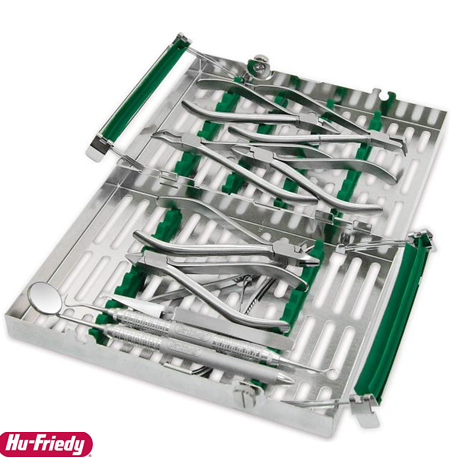 Hu-Friedy Cassette for Ortho ArchWire Adjustment, Hu-Friedy Cassette Large orthodontic Double Decker,Green