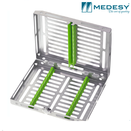 Medesy Tray Gammafix Green #980/10-VE (For 10 Instruments)