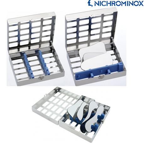 Nichrominox No.1 Cassette Size 18 x 15 x 4.7 cm with 3 Mirrors+1 Silicone Handle