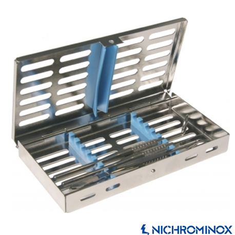 Nichrominox Stainless Steel Flat Cassette for 5 instruments-182063