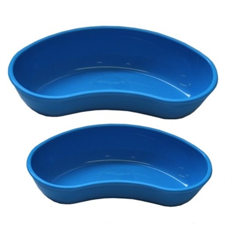 Reusable Holloware Kidney Bowl (Blue Plastic) 8"