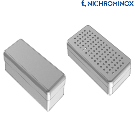 Perforated Stainless Steel Box Size 17 x 7 x 3 cm #185014