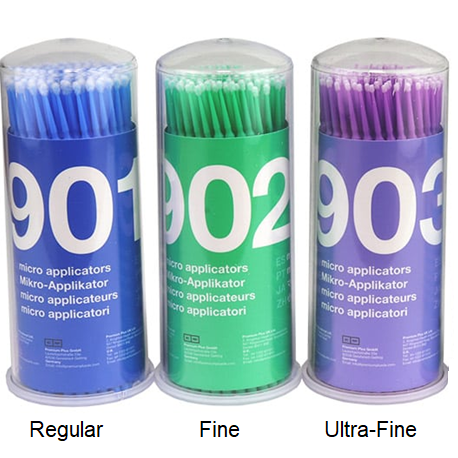 Premium Plus Microbrush Applicators, 400pcs/Box, Ultra-Fine 18-903T