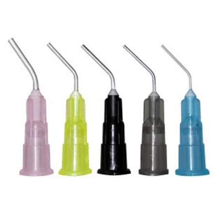 Disposable Prebent Needle Tips, 18G Pink, 100pcs/pack