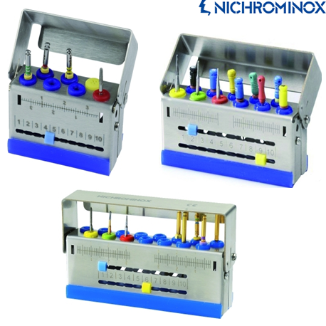 Nichromionx Endo Star Holder/Box with Ruler-5 Endo instrument+2 Bur
