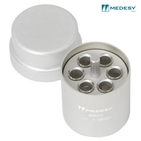 Medesy Endodontic Aluminium Box, Silver, Per Unit #6204/G