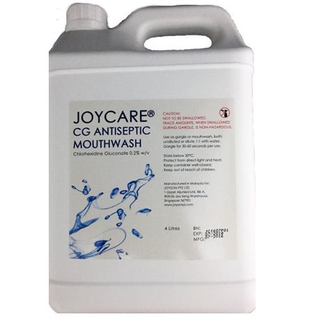Joycare Antiseptic Chlorhexidine Mouth Wash(0.2%w/v), 4L