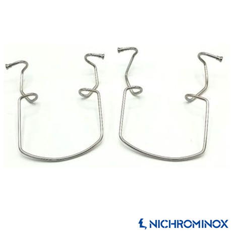 Nichrominox Metal Double-sided Cheek Retractor, Large